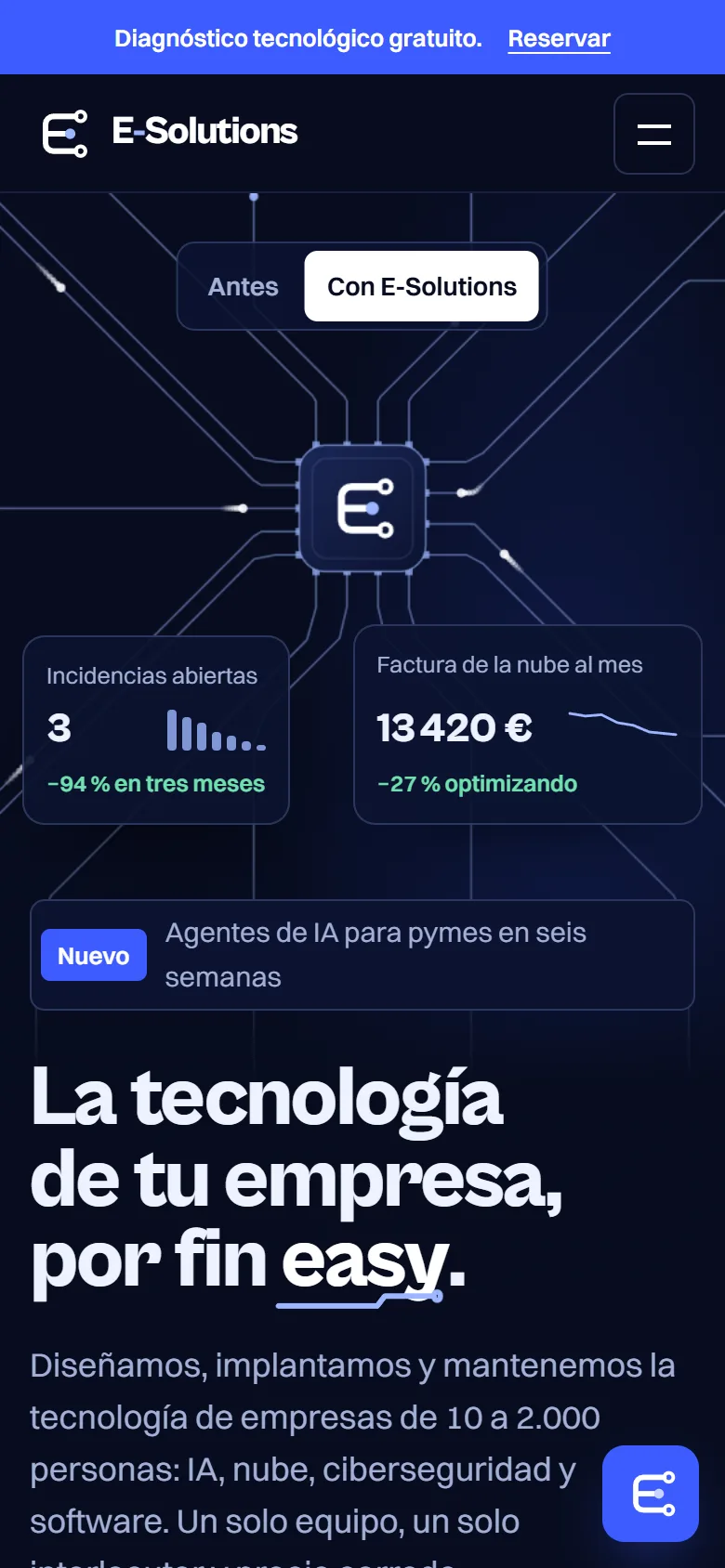 E-Solutions en el móvil